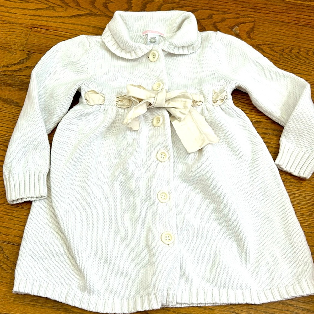 Janie and jack worlds fair cream cardigan sweater duster jacket
